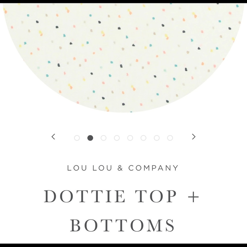 Lou Lou & Company Dottie Top and Bottoms size NB